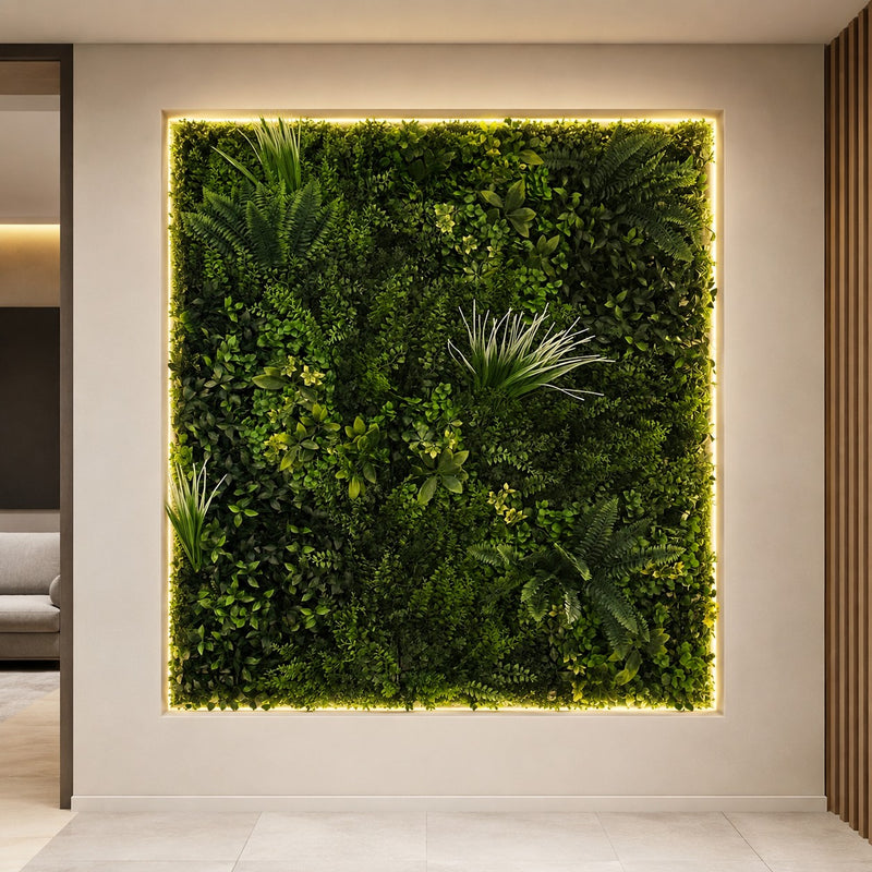 Panel Verde Vertical 1x1m de L'Arcolaio - Seto Decorativo