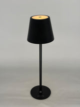L'Arcolaio Lámpara LED Touch Recargable H 38 cm 10 x 10 cm IP54 Round Pro Negra