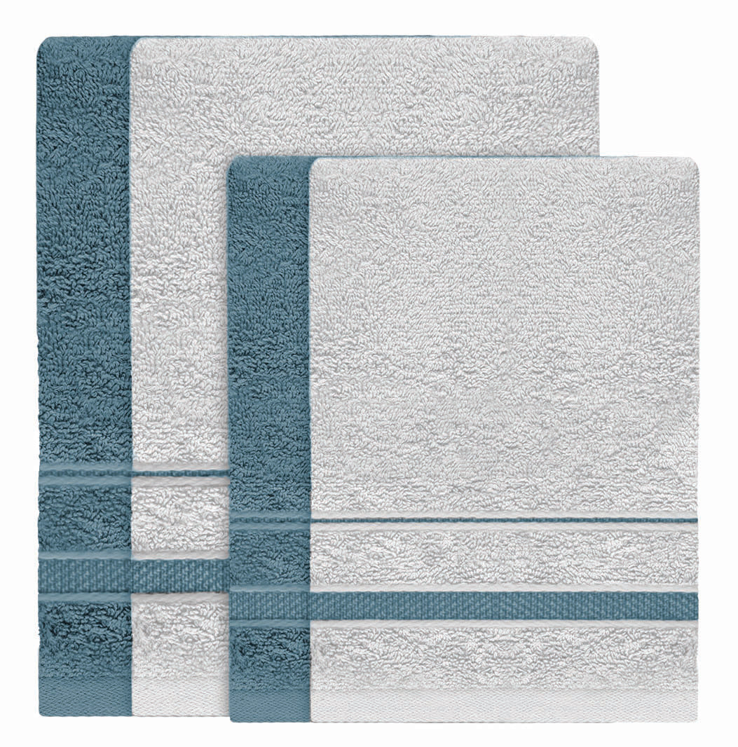 Androni Giocattoli Set de Toallas de Baño de Rizo – Toalla de Tocador y Toalla de Invitados Suaves y Absorbentes Surtidas 1 Set