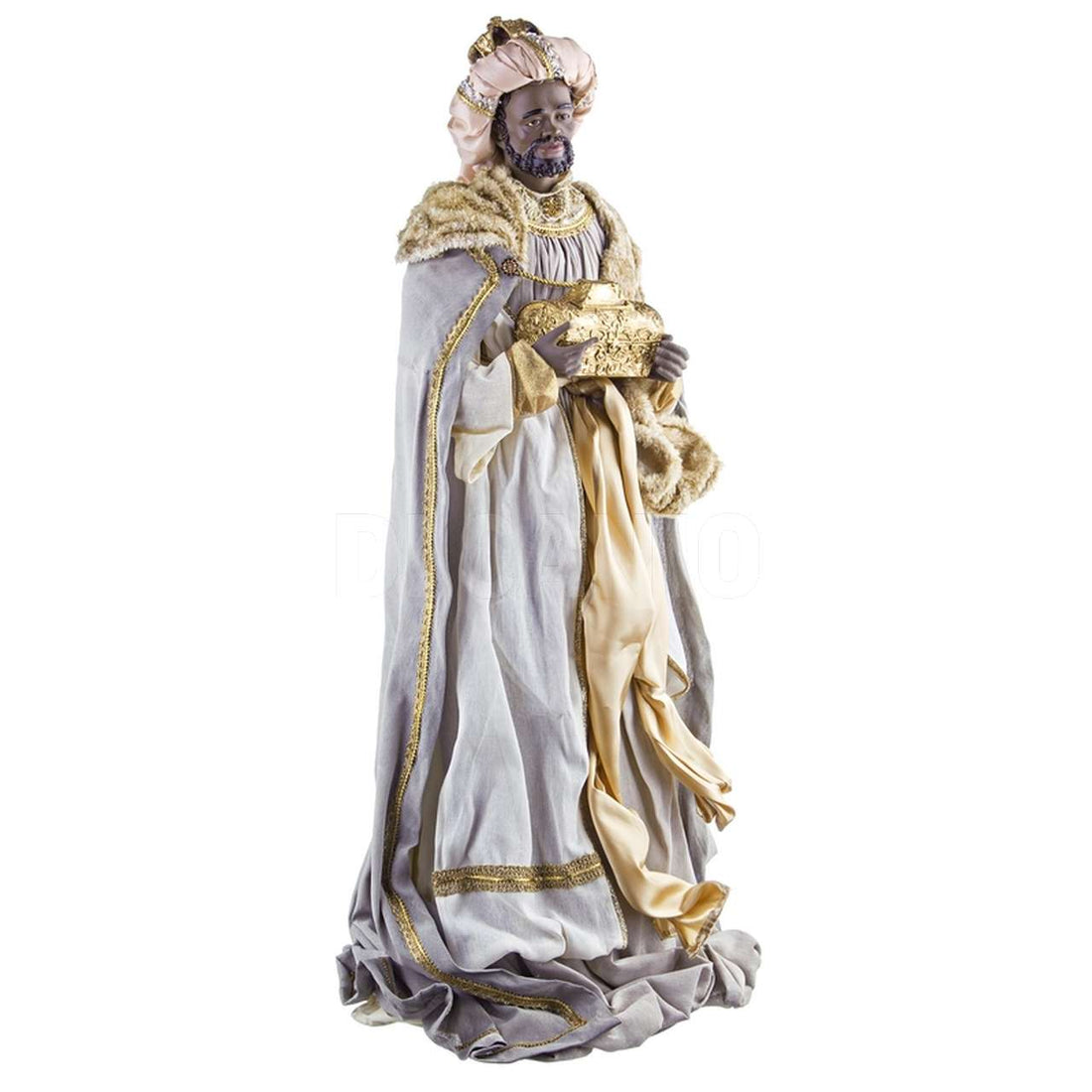 Bizzotto Figura Re Magio Nero | Decorazione Presepe Natale
