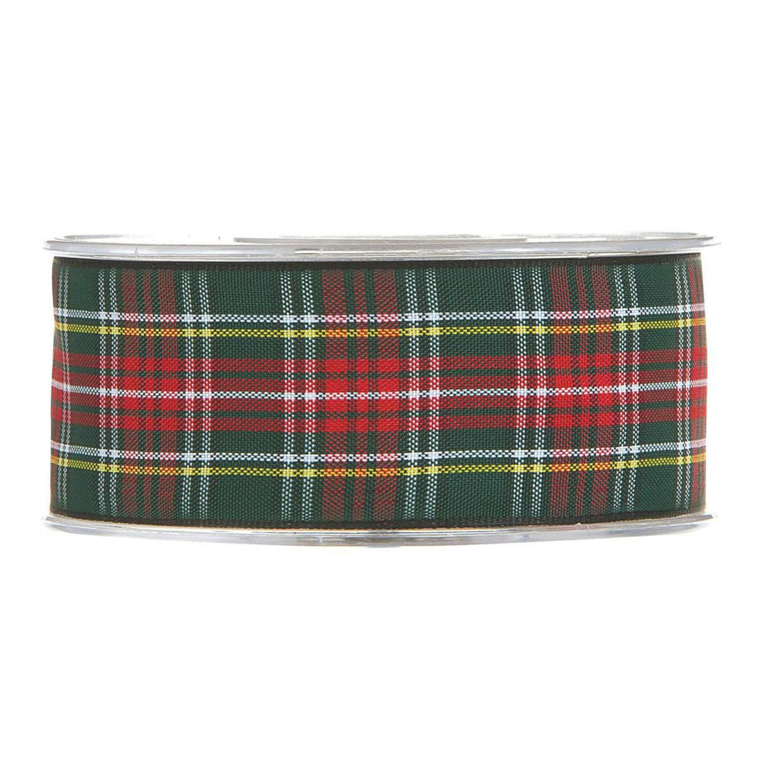 Piovaccari Cinta Navideña Tartán Verde y Rojo 38 mm x 20 m – Cinta Escocesa Decorativa para Árbol de Navidad, Lazos y Paquetes de Regalo