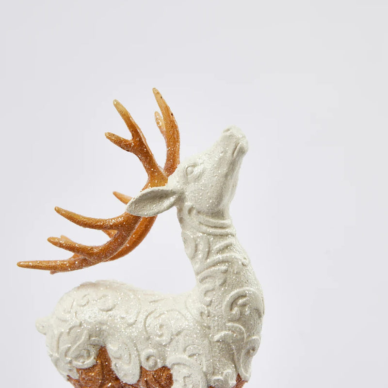 EDG Enzo De Gasperi Decoración Navidad Reno Mazapán H 38 Cm Avellana