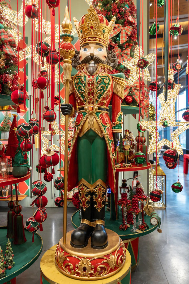 EDG Enzo De Gasperi Decoración Navideña Soldadito Imperial Gigante H 245 Cm D 70 Cm Música + Led PIEZA DE EXPOSICIÓN, SOLO RECOGIDA EN SEDE