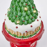 EDG Enzo De Gasperi Decoro di Natale Pino Miniled H 37 Cm D 17 Cm 3x AA Green Red