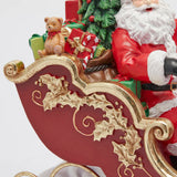 EDG Enzo De Gasperi Decoro Babbo Natale con Slitta H 39 Cm L 57 Cm L 17 Multicolor