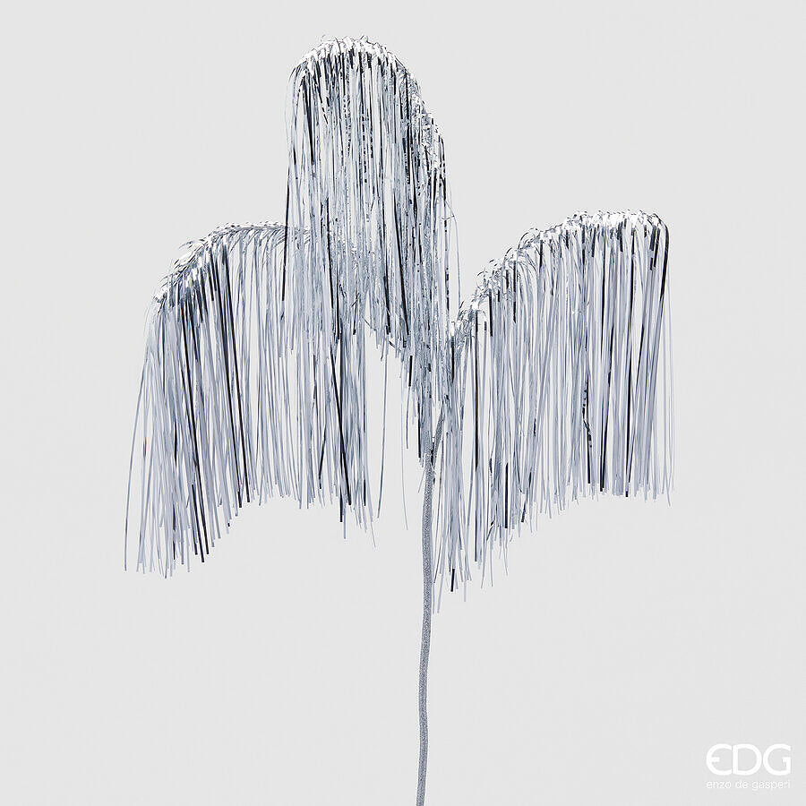 EDG Enzo De Gasperi Decoración Navideña Flecos Rama X 3 H 103 Silver