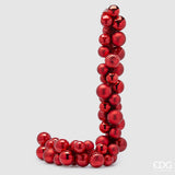 EDG Enzo De Gasperi Festón Navidad Bolas Mix X 50 L 170 Cm D 8 Cm D 10 Cm Rojo