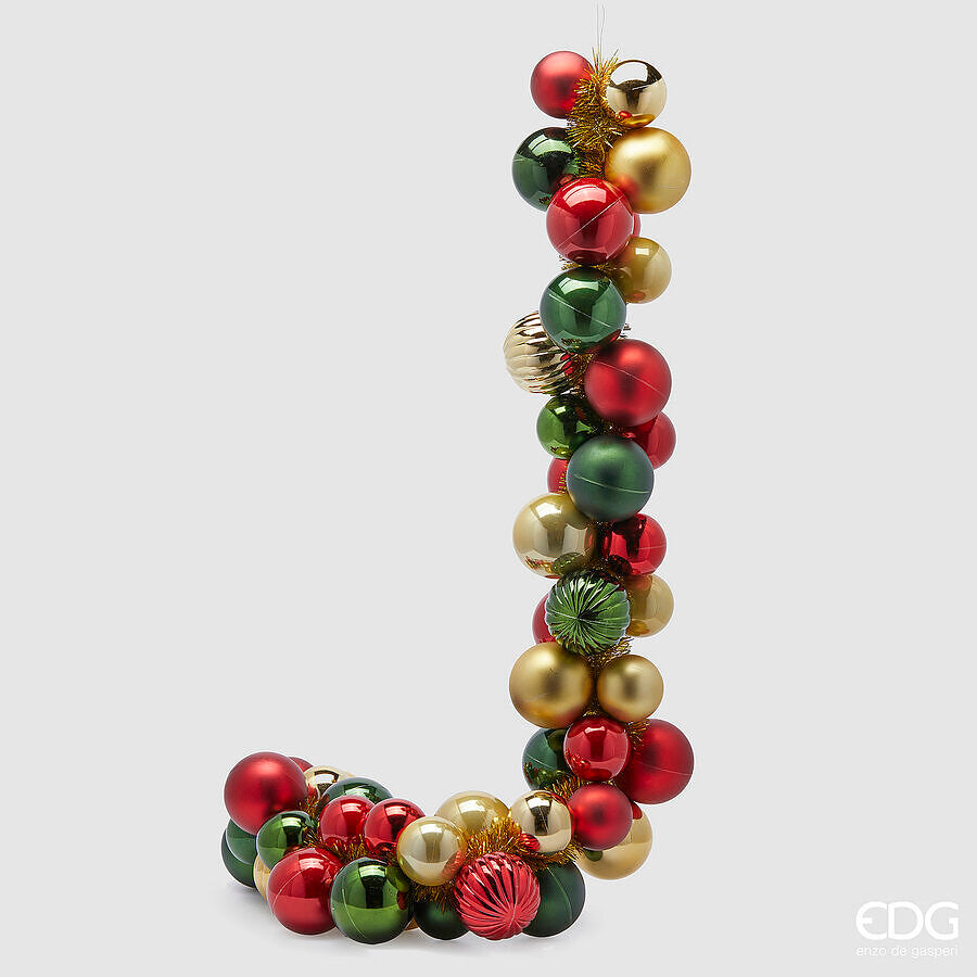 EDG Enzo De Gasperi Festón Navidad Bolas Mix X 50 L 170 Cm D 8 Cm D 10 Cm Multicolor