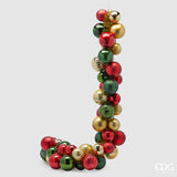 EDG Enzo De Gasperi Festón Navidad Bolas Mix X 50 L 170 Cm D 8 Cm D 10 Cm Multicolor