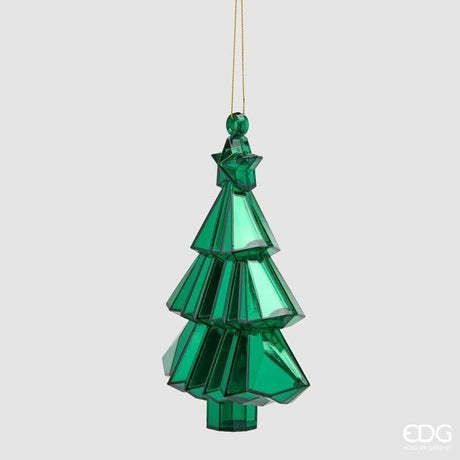 EDG Enzo De Gasperi Adorno Pino para Colgar Verde 17x13x6 cm – Decoración de Navidad