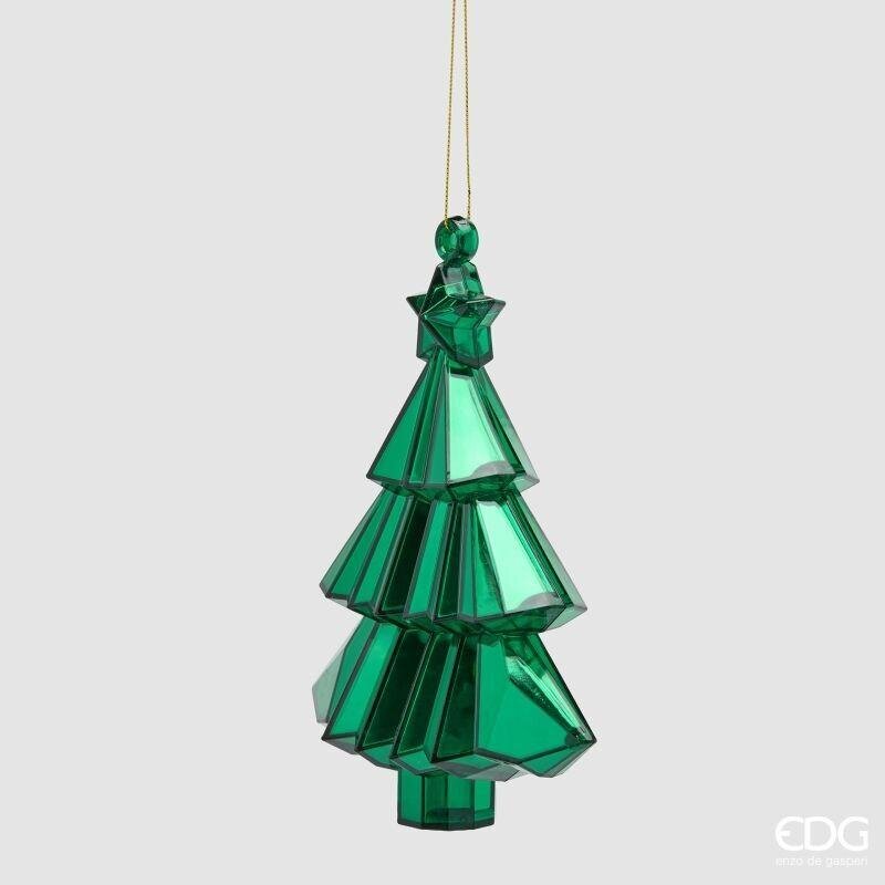 EDG Enzo De Gasperi Adorno Pino para Colgar Verde 17x13x6 cm – Decoración de Navidad