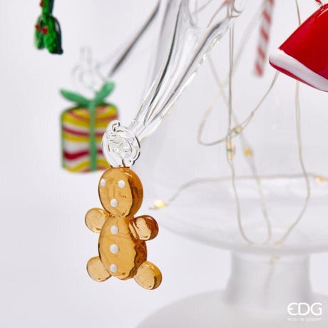 EDG Enzo De Gasperi Pino Twist Natalizio con Decori LED H45 Ø9 cm Multicolor con Movimiento y Luces