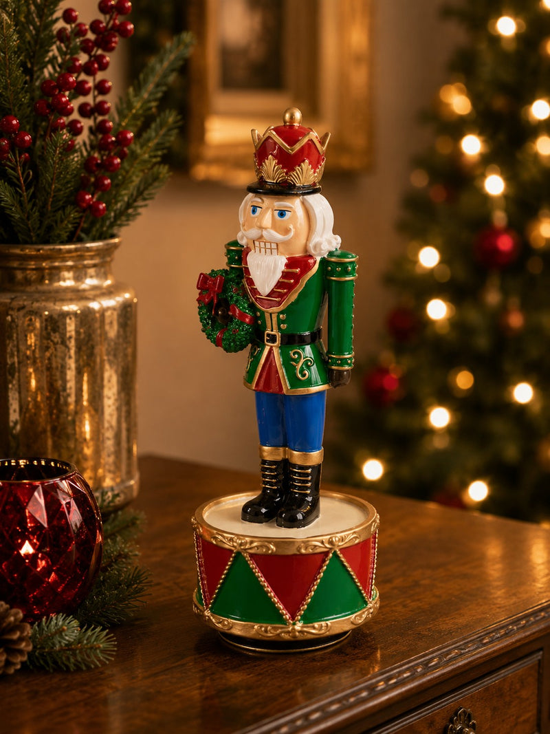 EDG Enzo De Gasperi Carillon Natalizio Soldatino H22 Ø8 cm Verde Rosso – Decorazione di Natale