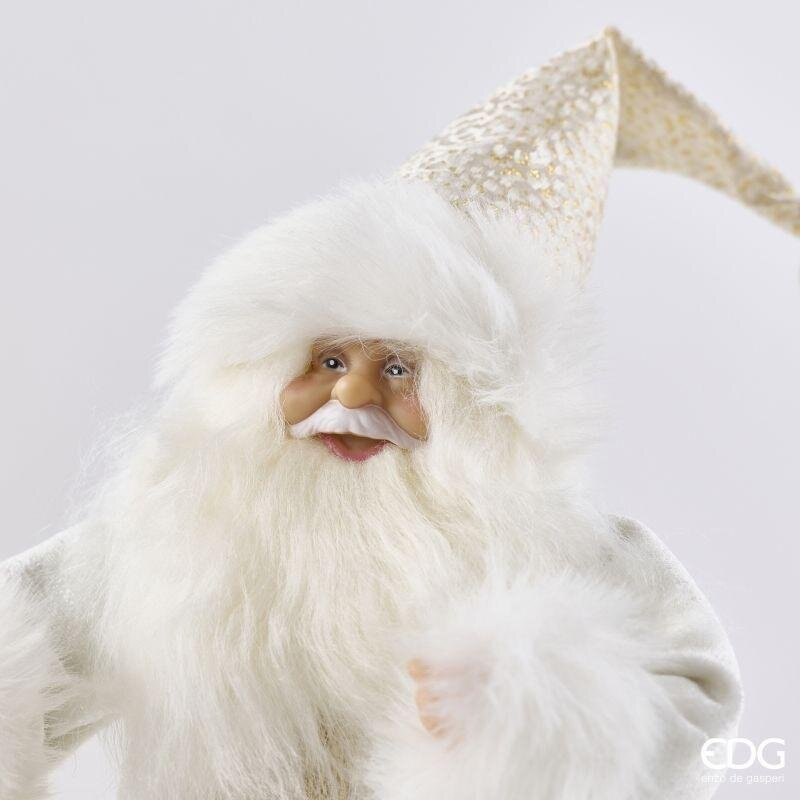 EDG Enzo De Gasperi Decoro Papá Noel White Gold H31 cm – Decoración Navideña