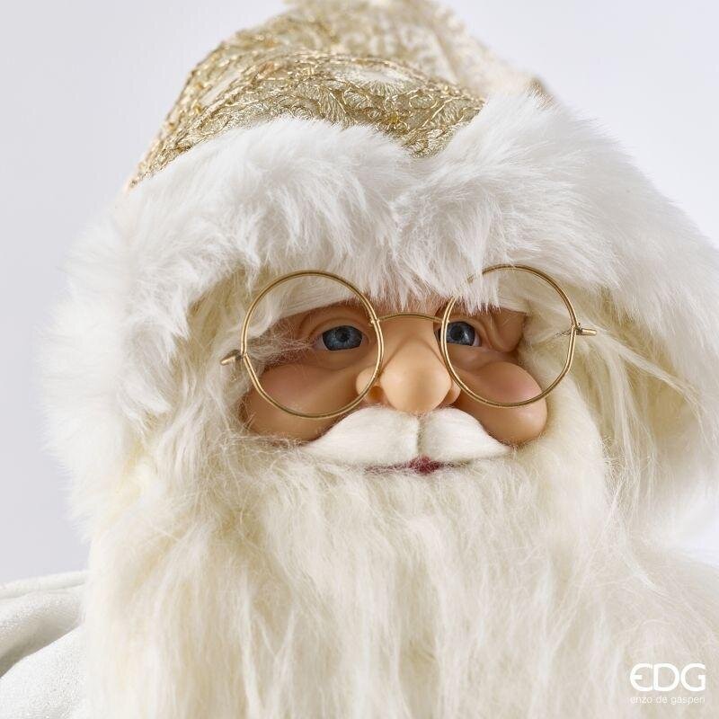 EDG Enzo De Gasperi Decoro Papá Noel White Gold H82 cm – Decoración de Navidad
