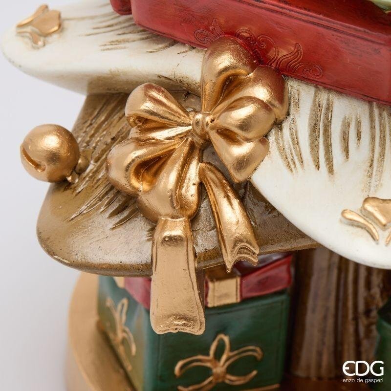 EDG Enzo De Gasperi Pino di Natale con Regali H35 cm Verde Rosso – Decorazione Natalizia