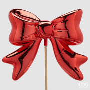 EDG Enzo De Gasperi Lazo Decorativo Rojo 63x23x6 cm – Adorno Navideño