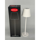 Lámpara LED Touch Recargable H 38 cm 10 x 10 cm IP54 Round Pro Blanca