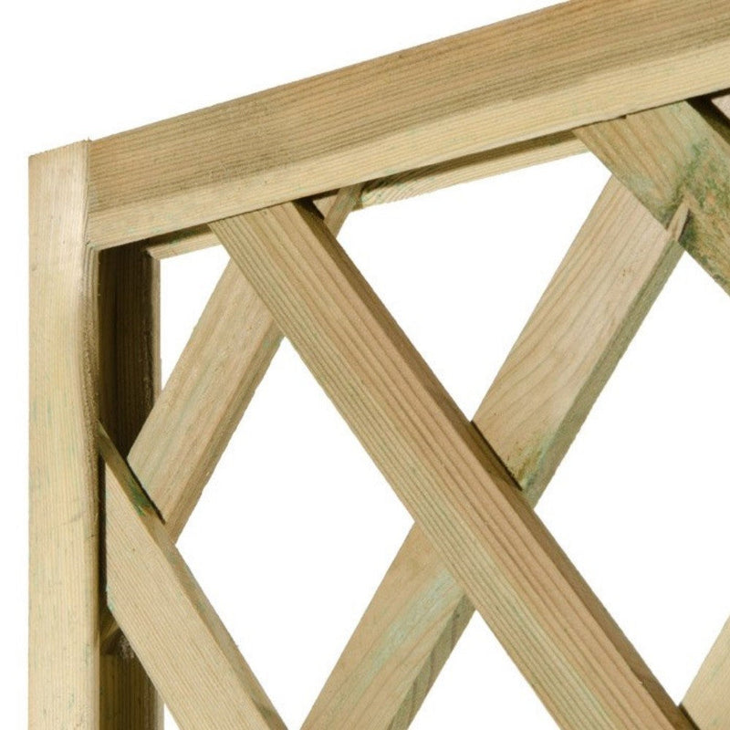 La Enrejado Malla Madera Garden Rectangular Madera Impregnada 100x200cm