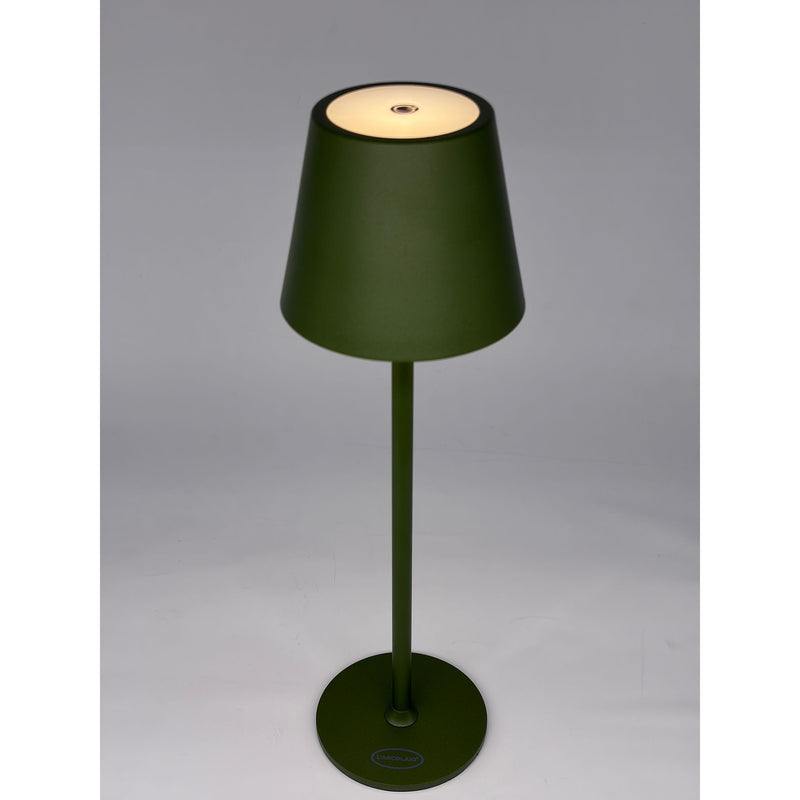 Lámpara LED Táctil Recargable L'Arcolaio H 38 Cm 10 x 10 Cm IP54 Round Pro Oliva