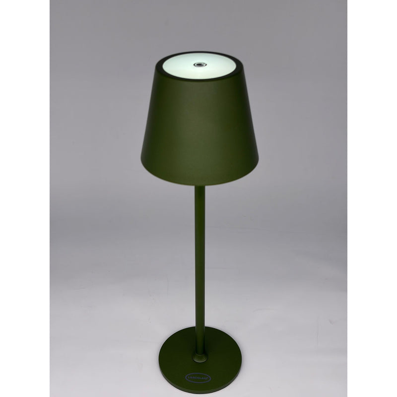 Lámpara LED Táctil Recargable L'Arcolaio H 38 Cm 10 x 10 Cm IP54 Round Pro Oliva