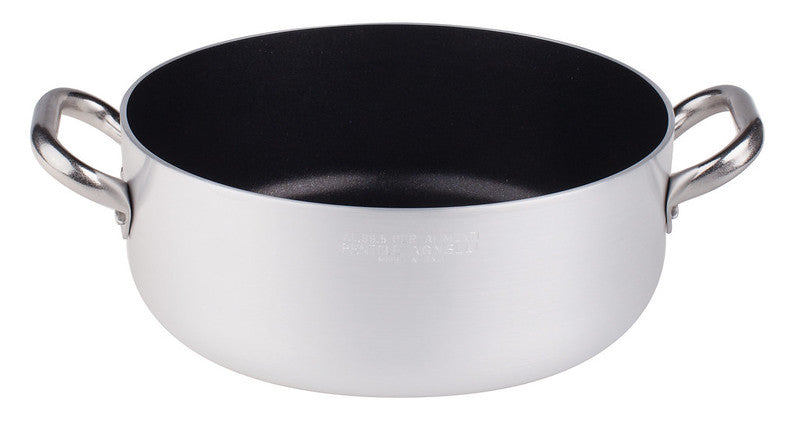 AGNELLI Cazuela Baja Antiadherente con 2 Asas Inox D 36 cm