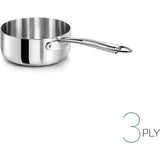AGNELLI Casseruola Bassa Aluinox 3Ply con 1 Manico Inox 20x6 Cm