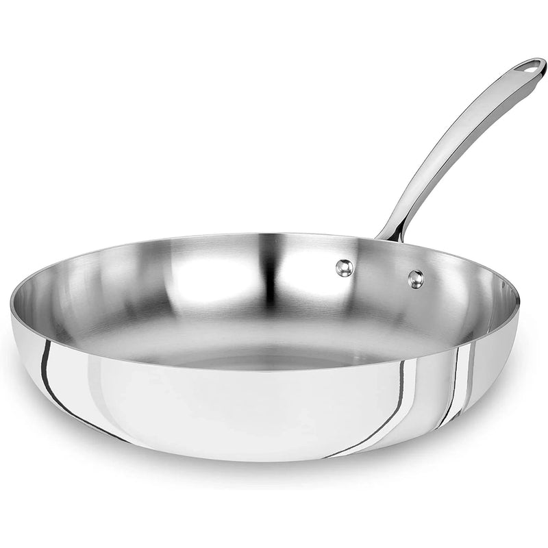 AGNELLI Sartén Alta Aluinox 3ply Inox con 1 Mango 28x6,5 cm
