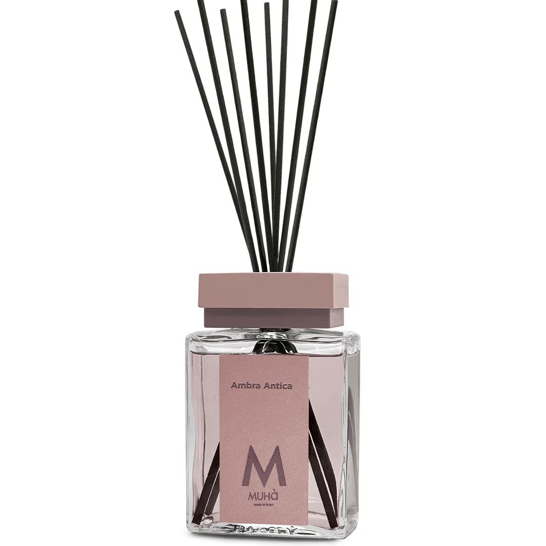 Muhà Luxe Perfume Difusor de Ambiente con Varitas Ámbar Antiguo 1.000 Ml