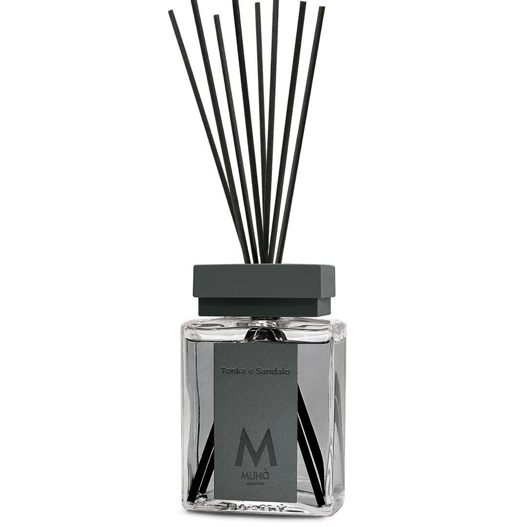 Muhà Luxe Perfume Difusor Ambiental con Varillas Tonka y Sándalo