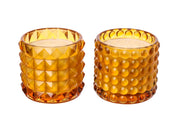 ARPIMEX Tarrito de Vidrio con Cera D 9,5 Cm H 8,5 Cm Mix 2 Uds Marrón