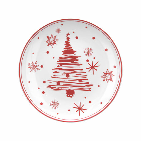 tognana tognana piatto panettone natale tree christmas red xmas d 31 cm ean 8056444439021