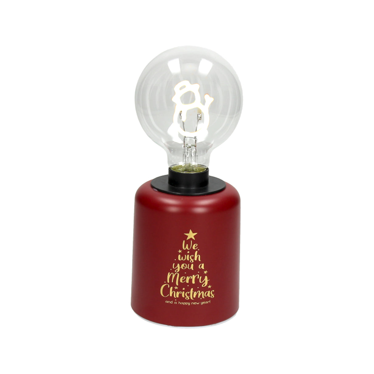 tognana tognana lampada snowman natale con led h 21 cm christmas lamp rosso ean 8056444058680
