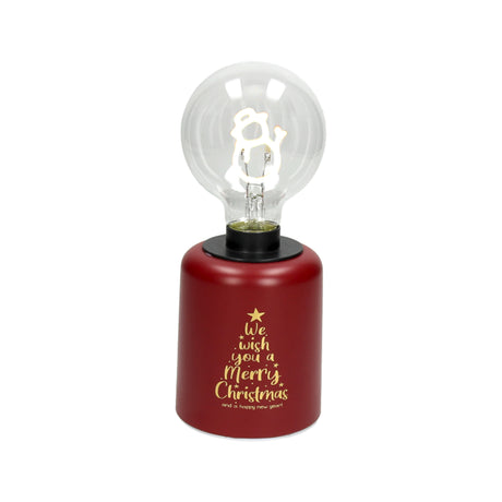 tognana tognana lampada snowman natale con led h 21 cm christmas lamp rosso ean 8056444058680