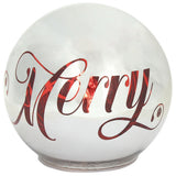 tognana tognana sfera natale con led d 15 cm christmas mirror silver vetro rosso ean 8056444359350