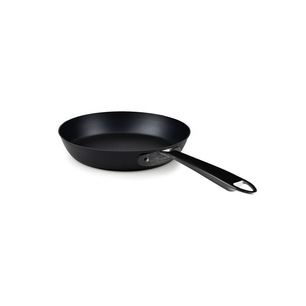 AGNELLI Sartén hierro nitrurado con 1 Mango Inox Pvd Negro D 32 Cm