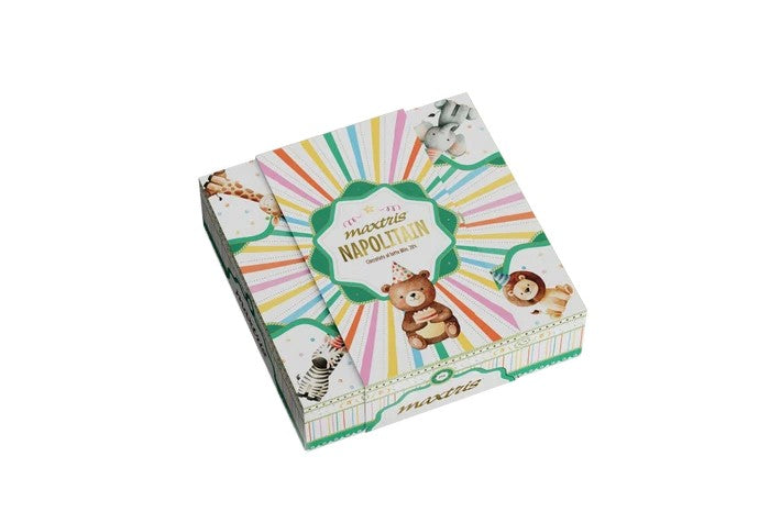 Maxtris Box Napolitain Compleanno – Cioccolatini al Latte in Confezione Regalo 150 g