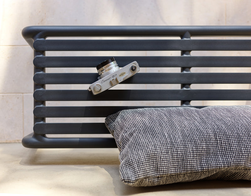 Nardi Doga Bench New Panchina da Esterno Marsala 102,5 x 44 x 39 cm – Panchina Moderna per Giardino e Terrazzo