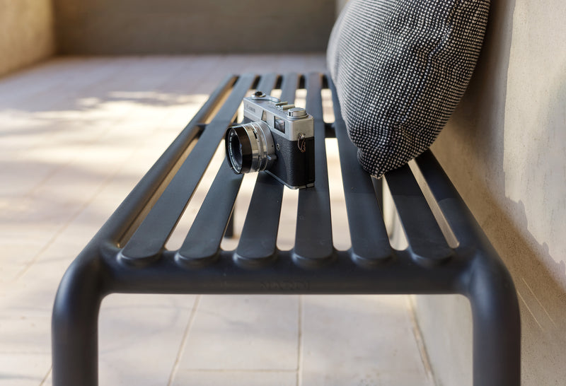Nardi Doga Bench New Panchina da Esterno Bianca 102,5 x 44 x 39 cm – Panchina Moderna per Giardino e Terrazzo