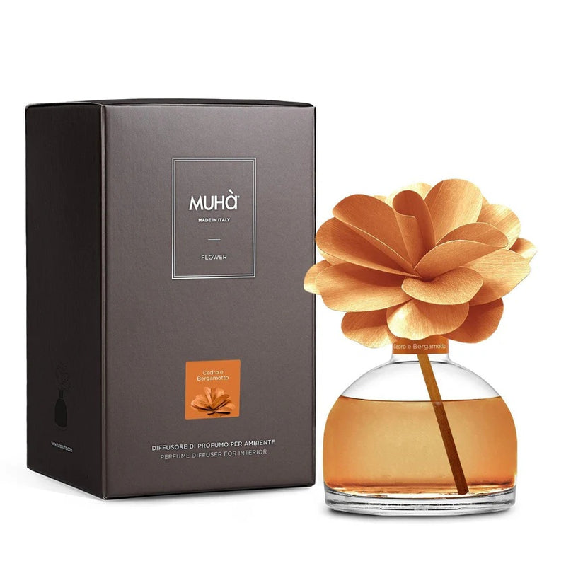 Muhà Flower Difusor Camelia 200ml Cedro & Bergamota