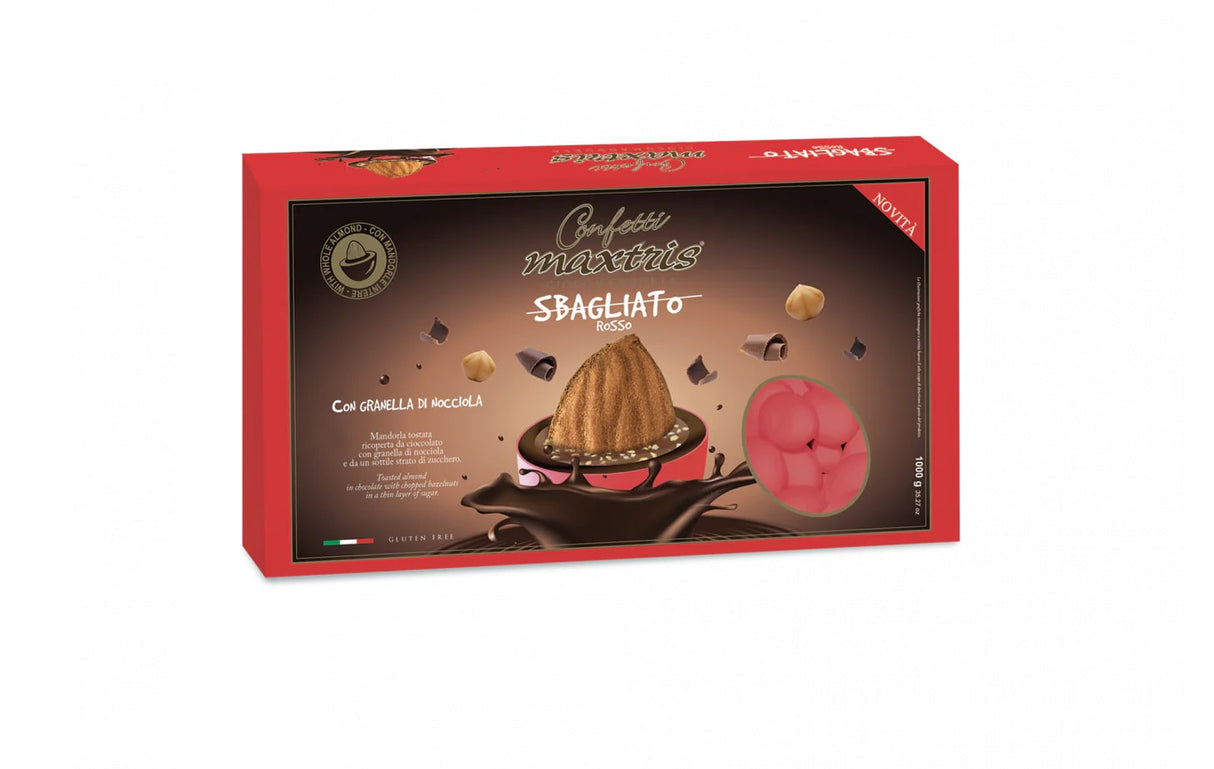 Maxtris Confetti Rojo Equivocado Granillo de Avellana 1 Kg