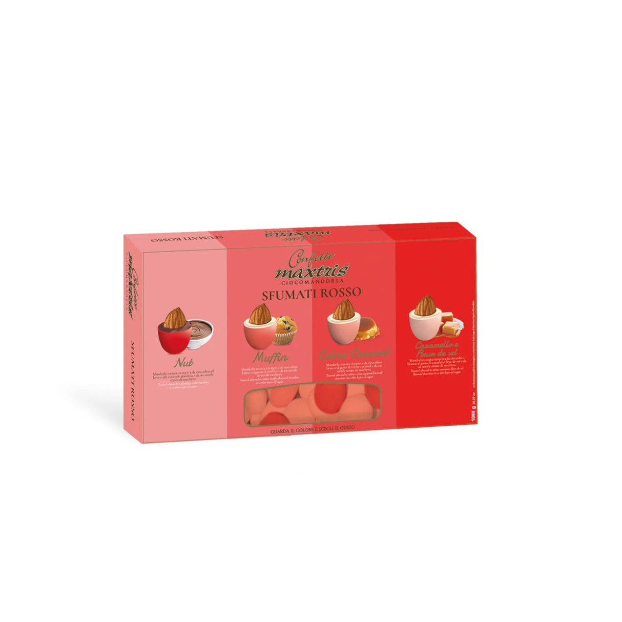 Maxtris Confetti Ciocomandorla Sfumato Rojo 1 Kg