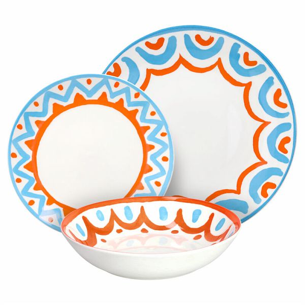 Tognana Servicio de Mesa Madison Vietri 18 Uds Porcelana Multicolor