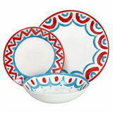 Tognana Servizio Tavola Madison Vietri 18 Pz Porcellana Multicolor