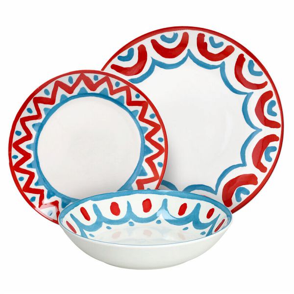 Tognana Servicio de Mesa Madison Vietri 18 Uds Porcelana Multicolor