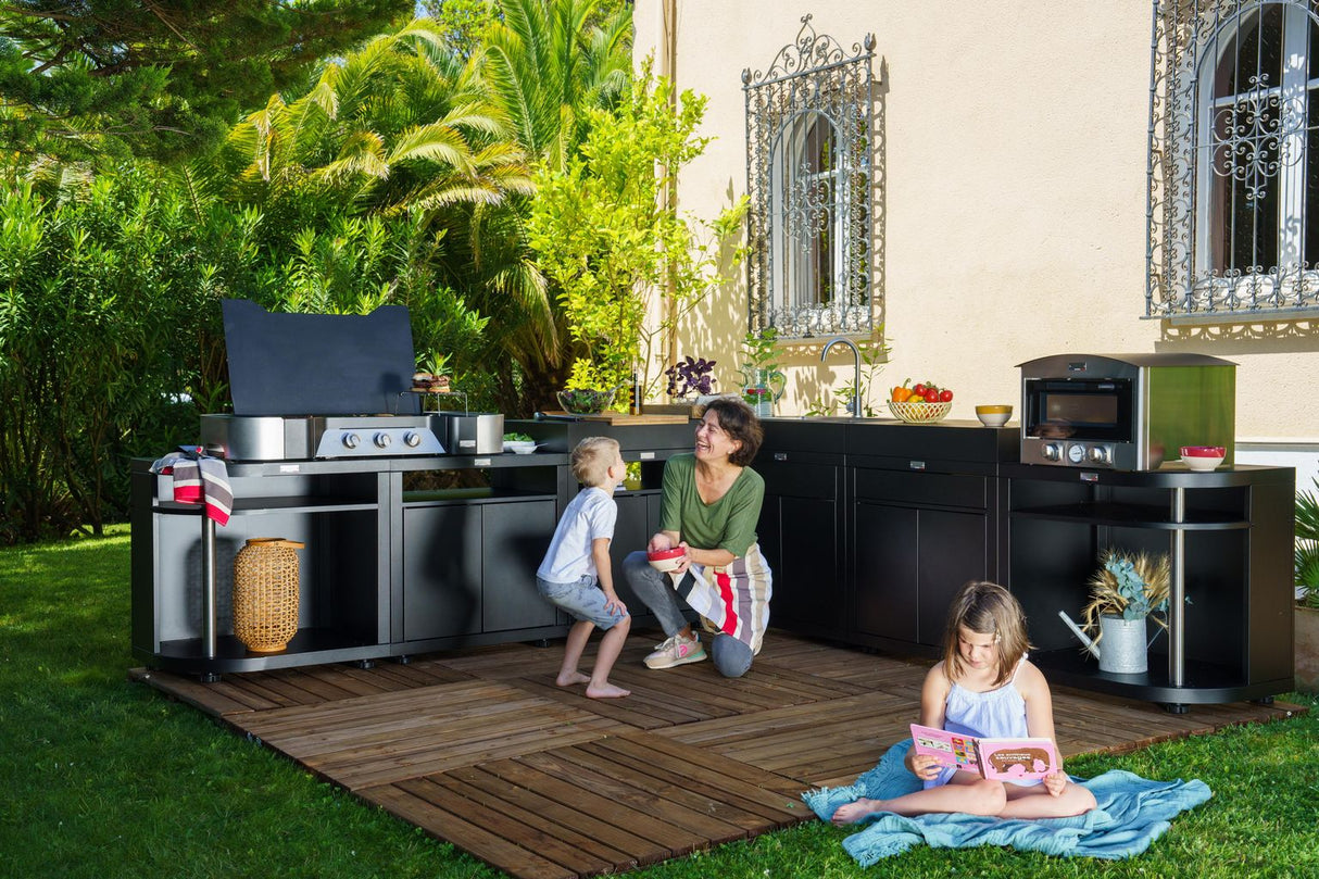 le marquier le marquier modulo cucina arrotondato sinistro nero ean 3339380172807
