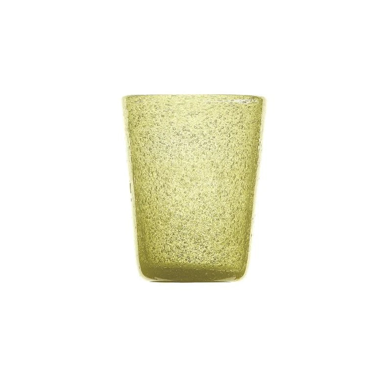 Vaso Zani Serafino Memento Tumbler Vaso de Agua Kiwi en Pasta de Vidrio