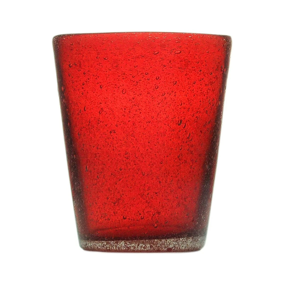 Zani Serafino Memento Tumbler Vaso de Agua Rojo en Pasta de Vidrio