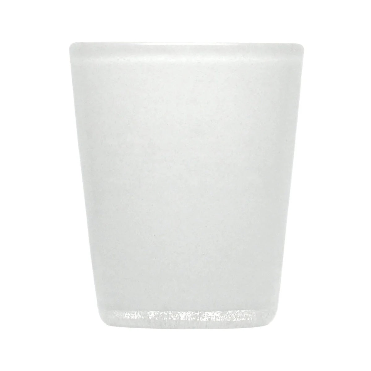 Zani Serafino Vaso Tumbler Blanco Sólido en Pasta de Vidrio