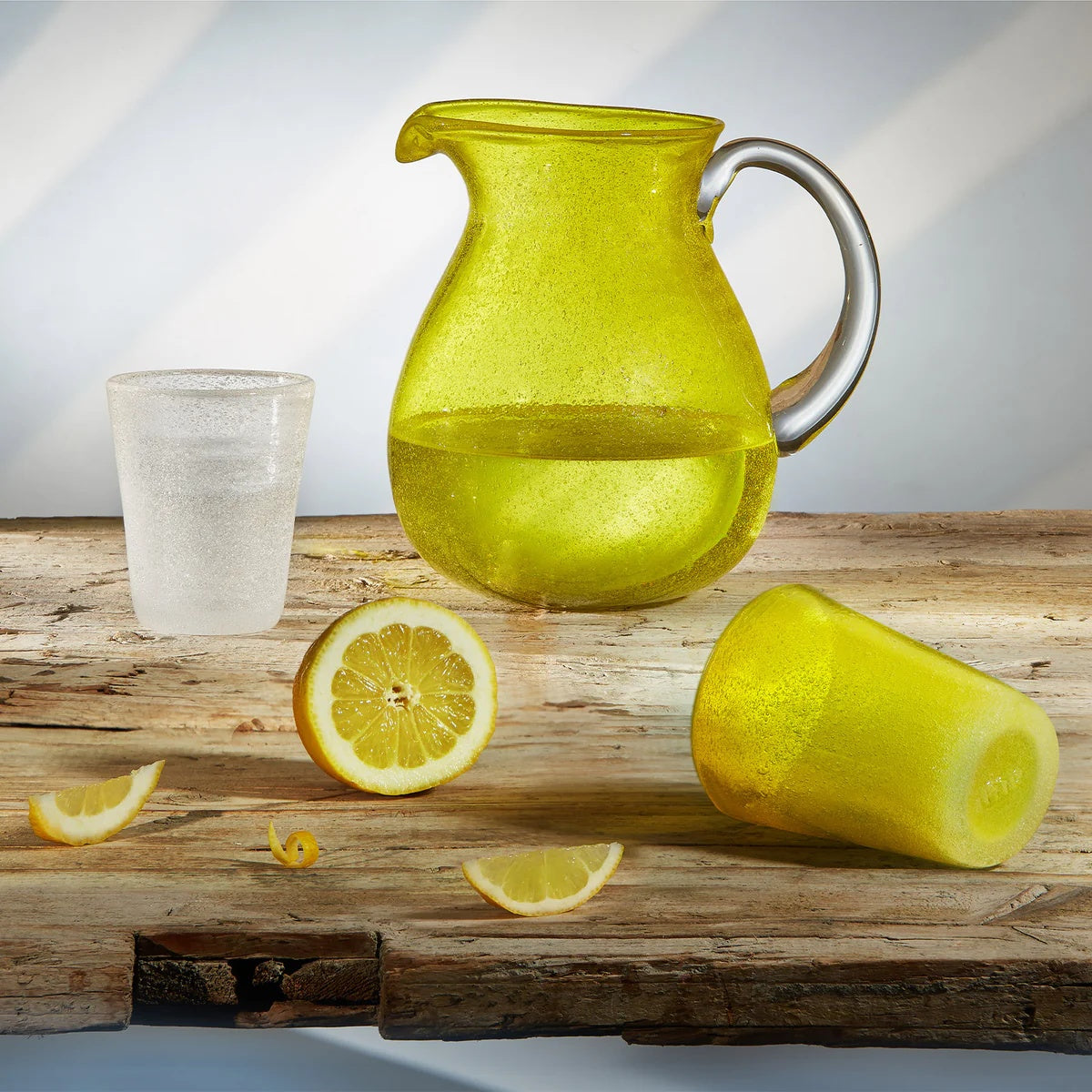 Vaso Zani Serafino Memento Yellow Transparent 30cl en Pasta de Vidrio